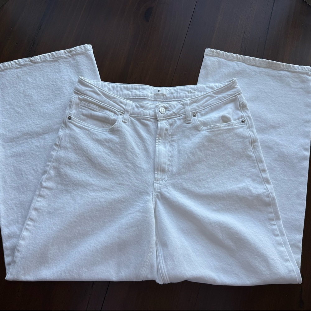 bp White Wide Leg Jeans